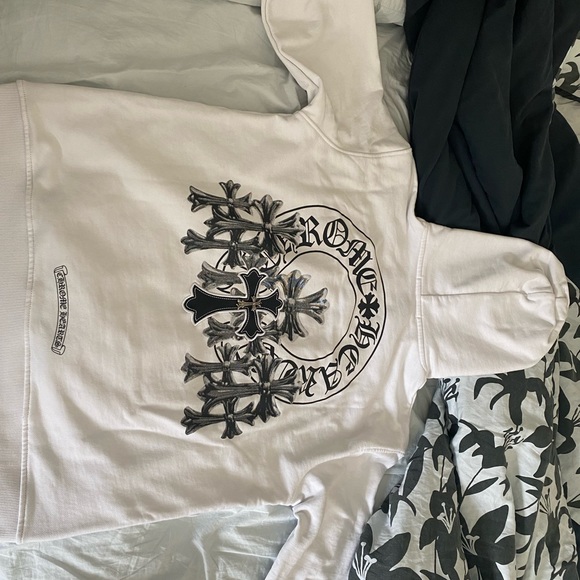 Chrome Hearts Hoodie White Size M - Picture 2 of 3